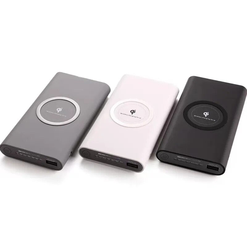 Tragbare Power Bank 30000 50000 100000 200000 mAh, große Kapazität, mobile Stromversorgung, kabelloses Schnellladen, integriertes Kabel.