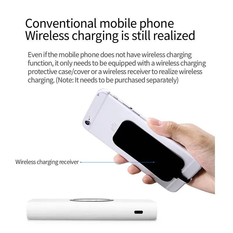 Tragbare Power Bank 30000 50000 100000 200000 mAh, große Kapazität, mobile Stromversorgung, kabelloses Schnellladen, integriertes Kabel.