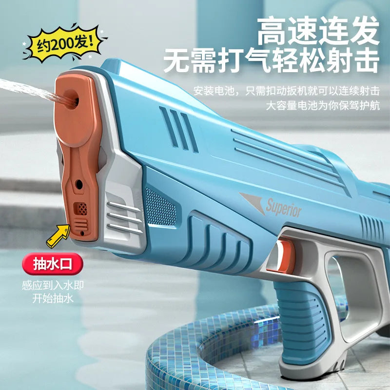 Elektrische Wasserpistole Spielzeug Platzt Kinder Hochdruck Starke Lade Energie Wasser Automatische Wasser Spray Kinder Spielzeug Pistolen
